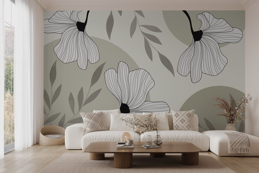 Botanische elegantie in monochrome tinten — interieur 2
