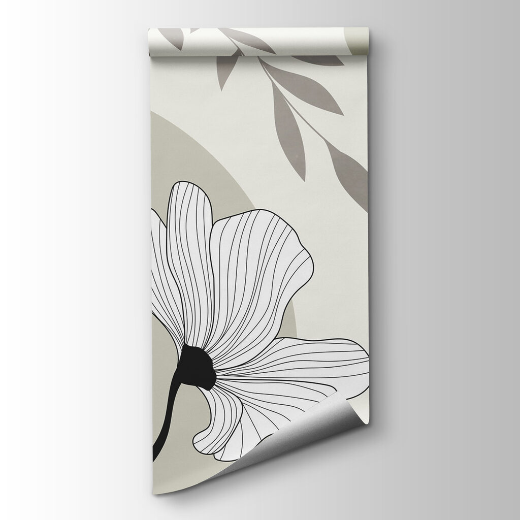 Botanische elegantie in monochrome tinten — productweergave