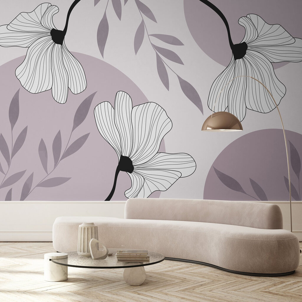 Bloemen met gestreepte bloemblaadjes — interieur 1