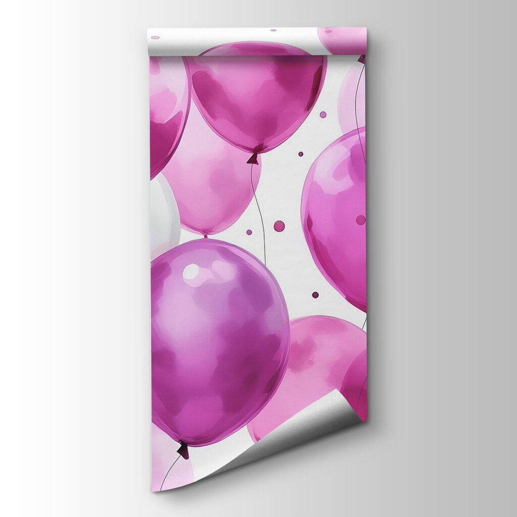Paarse ballonnen met confetti — productweergave