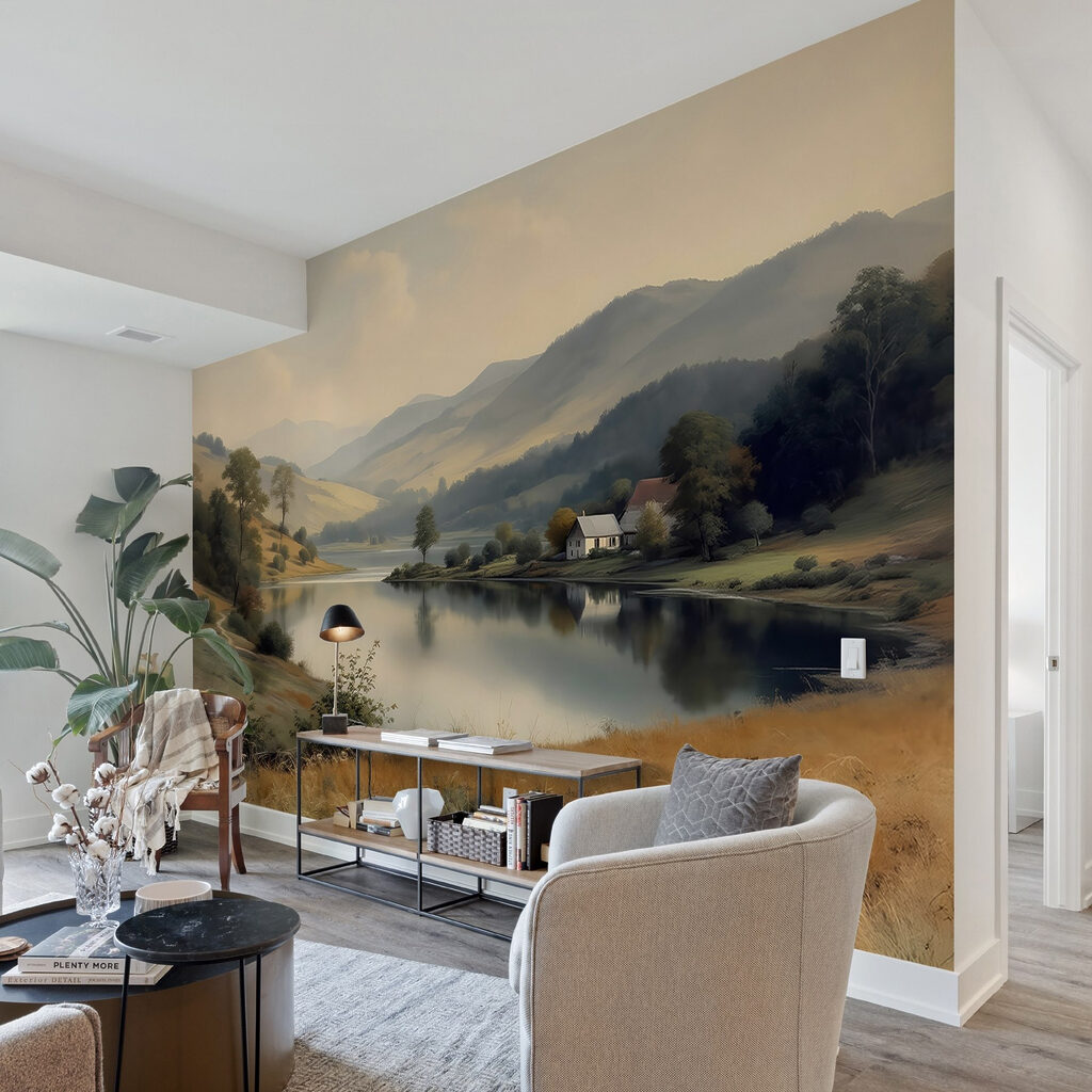 Huisje langs een bergmeer — interieur 4