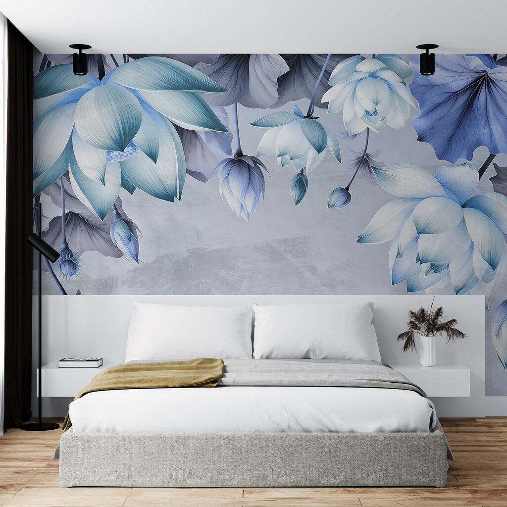 Volle bloemkelken langs randen — interieur 2