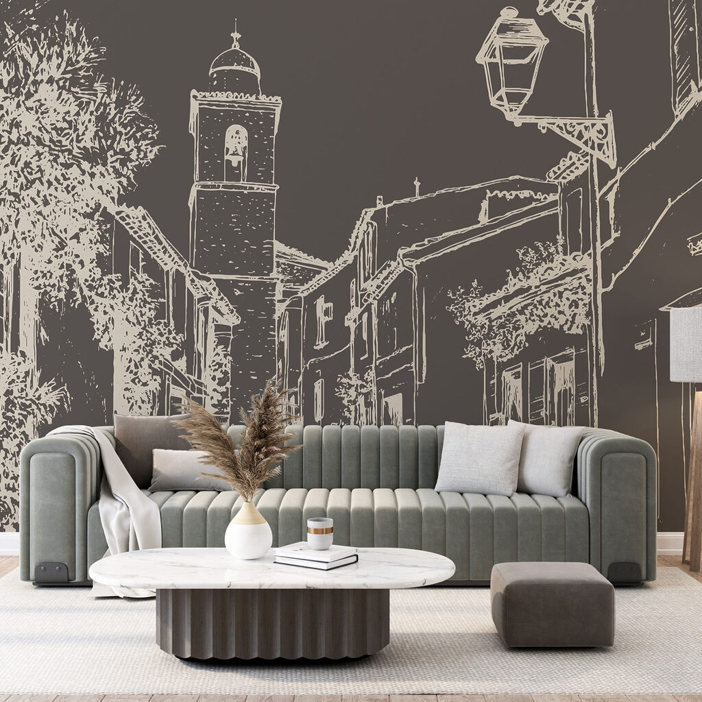 Dorpsstraat in open lijnwerk — interieur 2