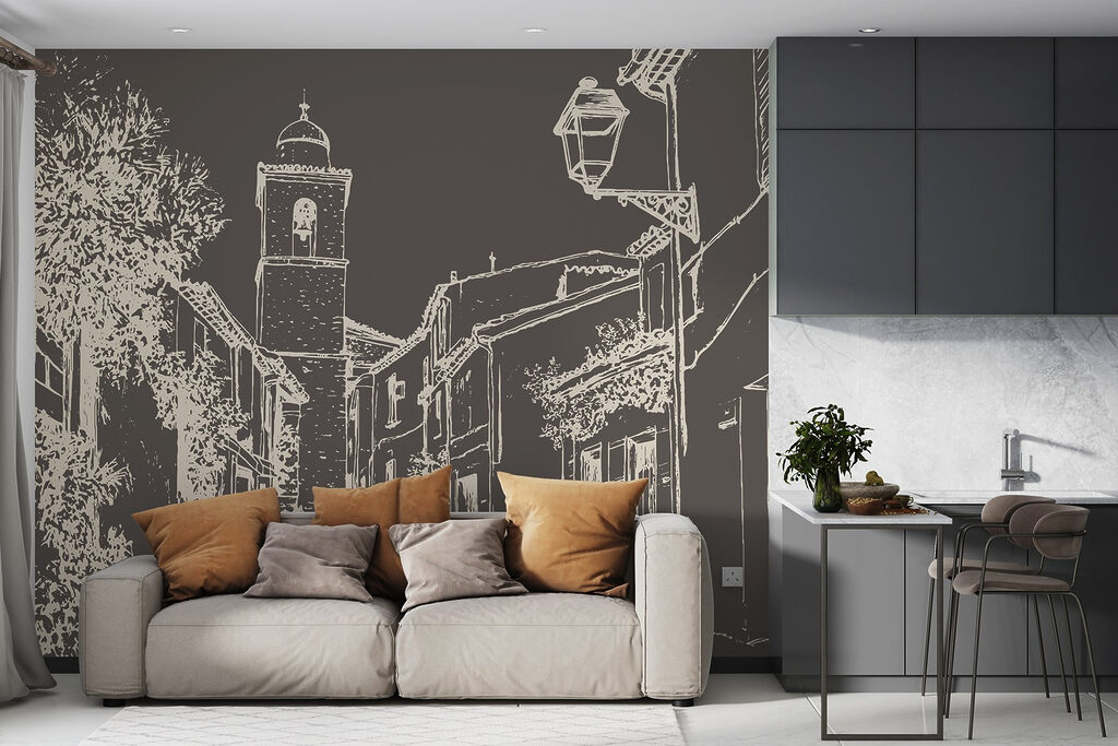 Dorpsstraat in open lijnwerk — interieur 4