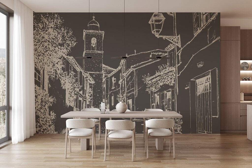 Dorpsstraat in open lijnwerk — interieur 5