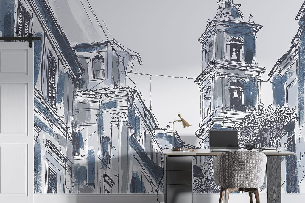 Klokkentoren boven de straat — interieur 4