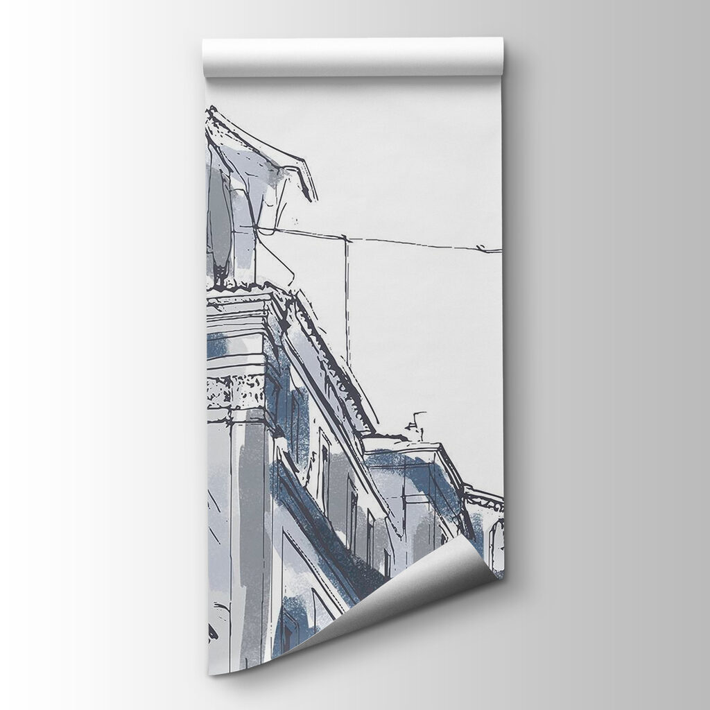 Klokkentoren boven de straat — productweergave