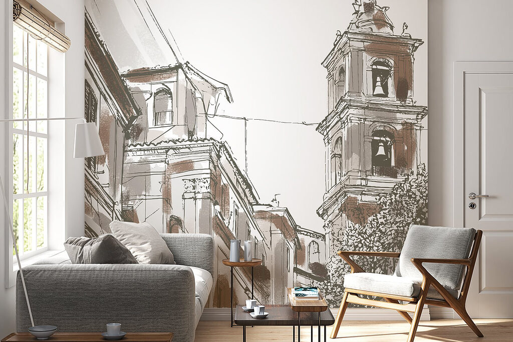 Toren tussen oude straatgevels — interieur 3