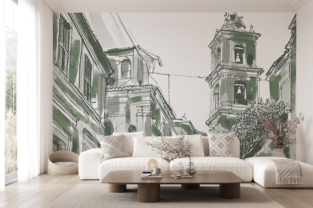 Toren tussen oude straatgevels — interieur 4