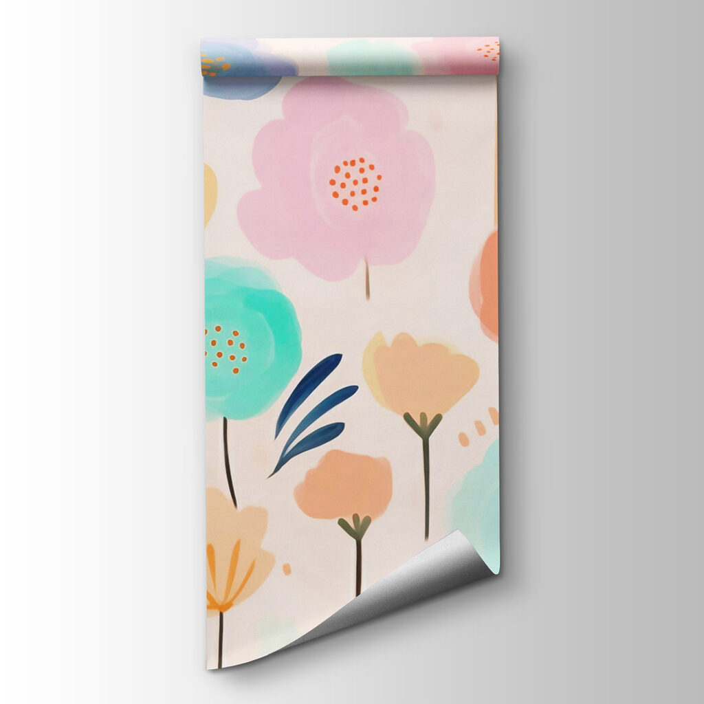 Kleurrijke bloemen op een witte achtergrond — productweergave