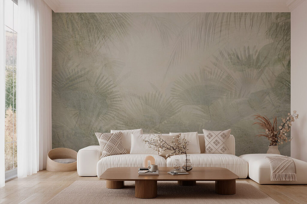 Palmbladeren in oude mist — interieur 3