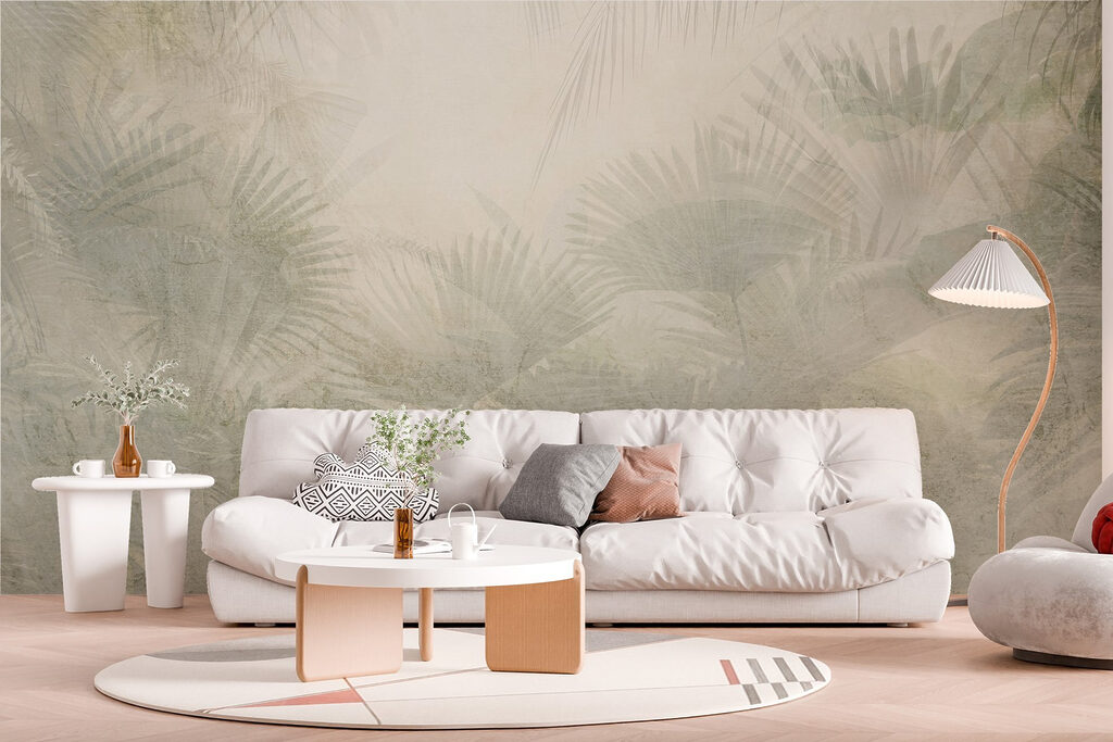 Palmbladeren in oude mist — interieur 5