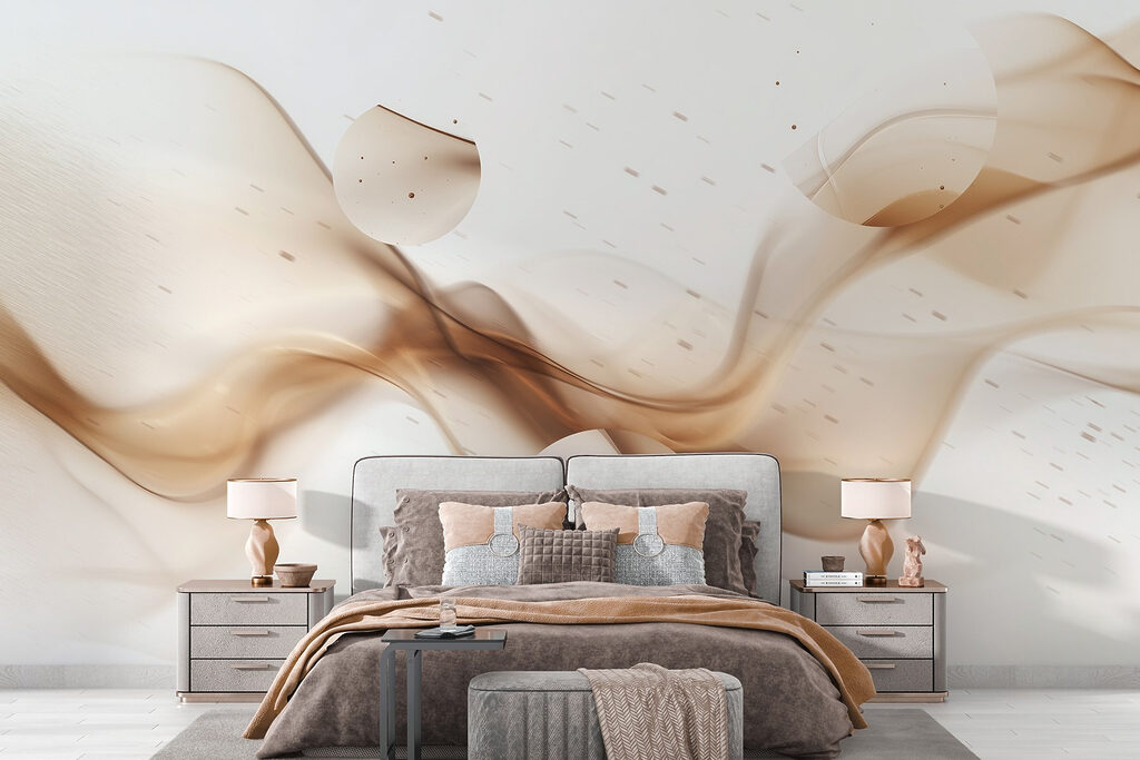 Bruine sluiers met spikkels — interieur 1