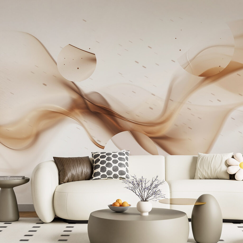Bruine sluiers met spikkels — interieur 3