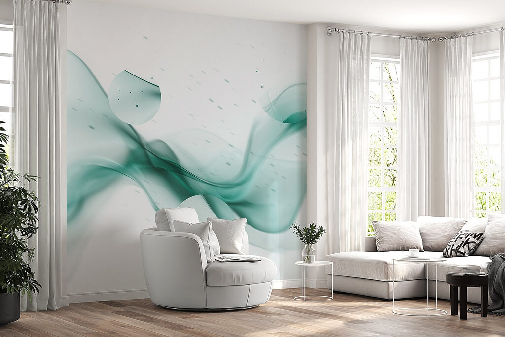 Vloeiende kleur en spatten — interieur 2