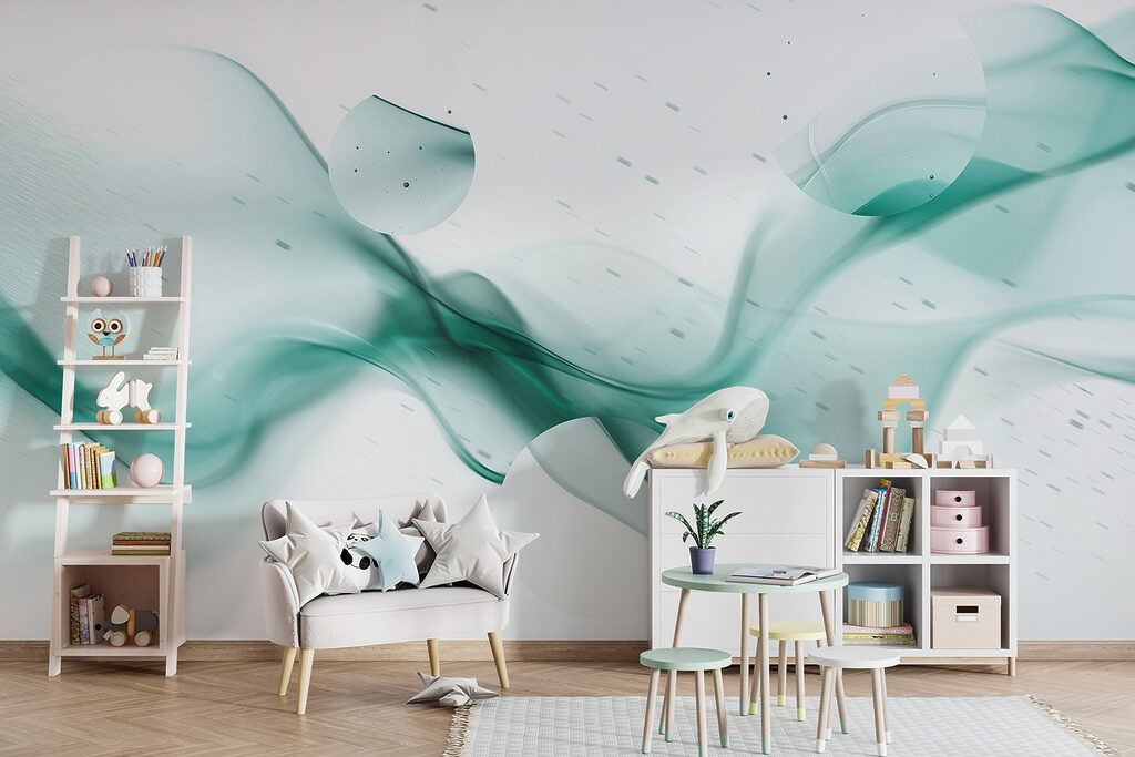 Vloeiende kleur en spatten — interieur 3