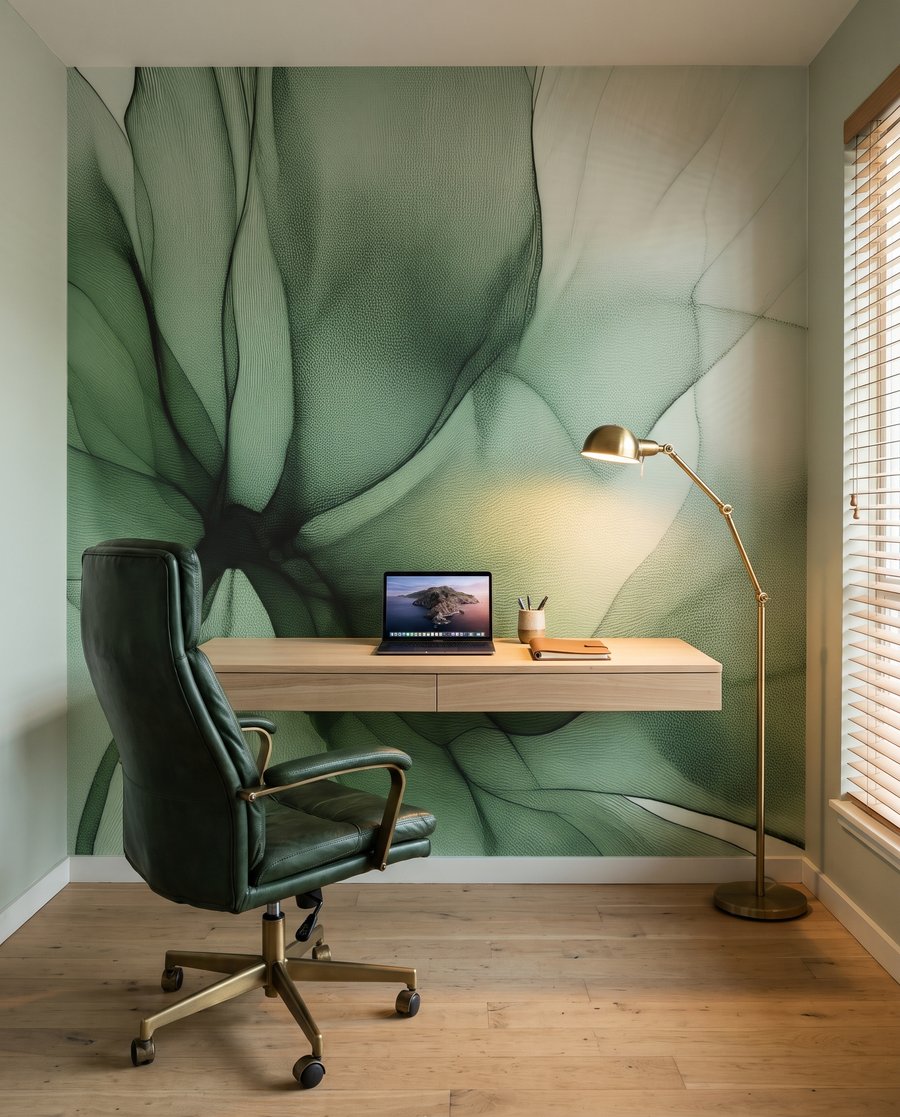 Doorschijnend groen in bloemvorm — interieur 7