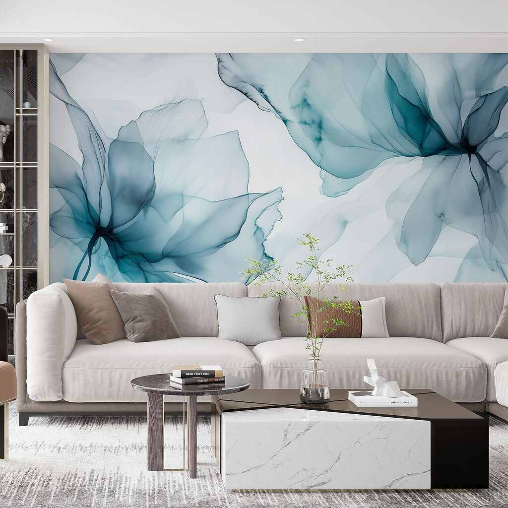 Delicate bloemblaadjes in zachte tinten — interieur 2