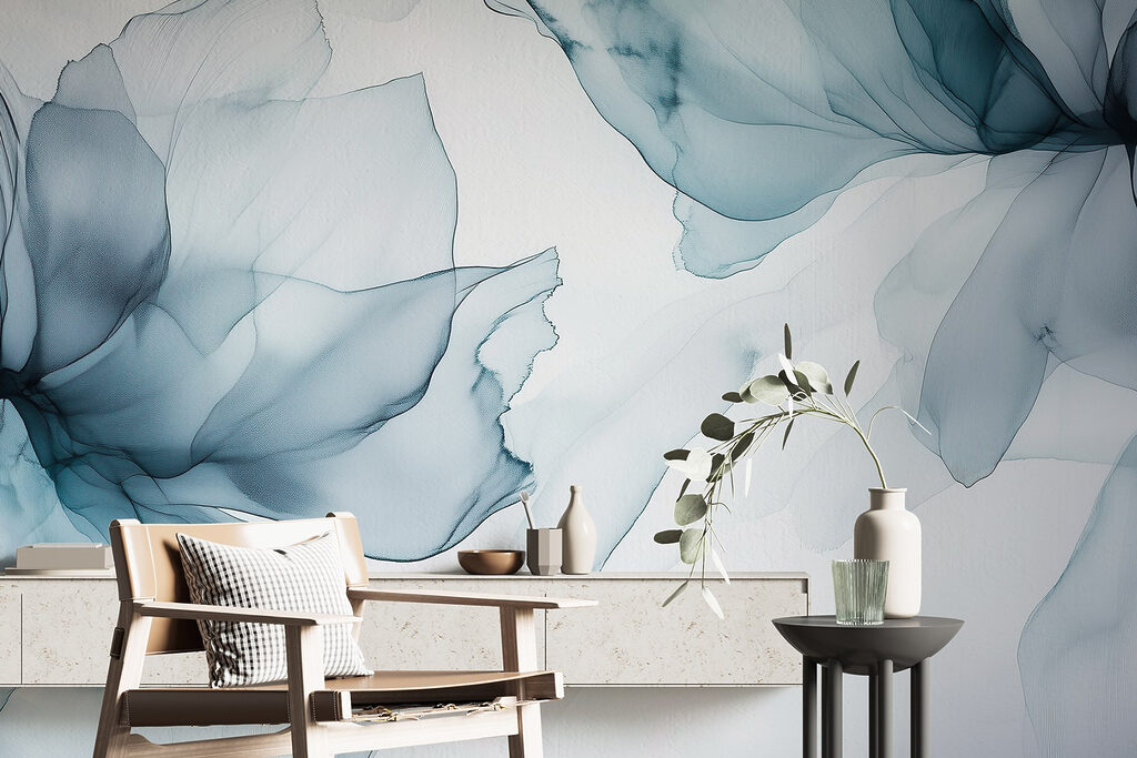 Delicate bloemblaadjes in zachte tinten — interieur 3