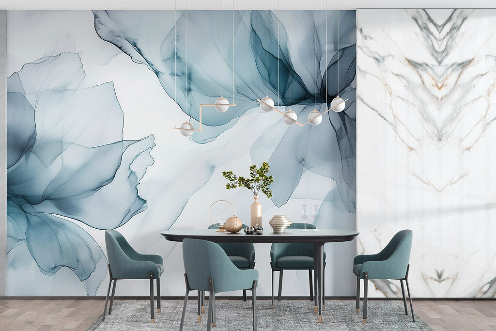 Delicate bloemblaadjes in zachte tinten — interieur 4