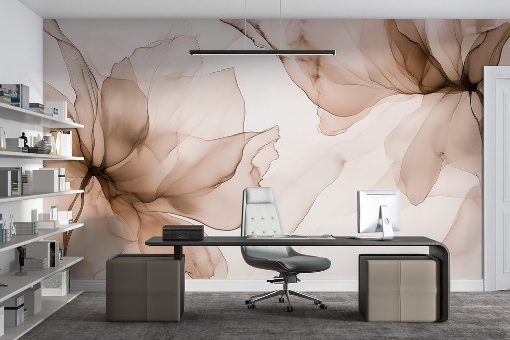 Gevoelig bloemenabstract ontwerp — interieur 5