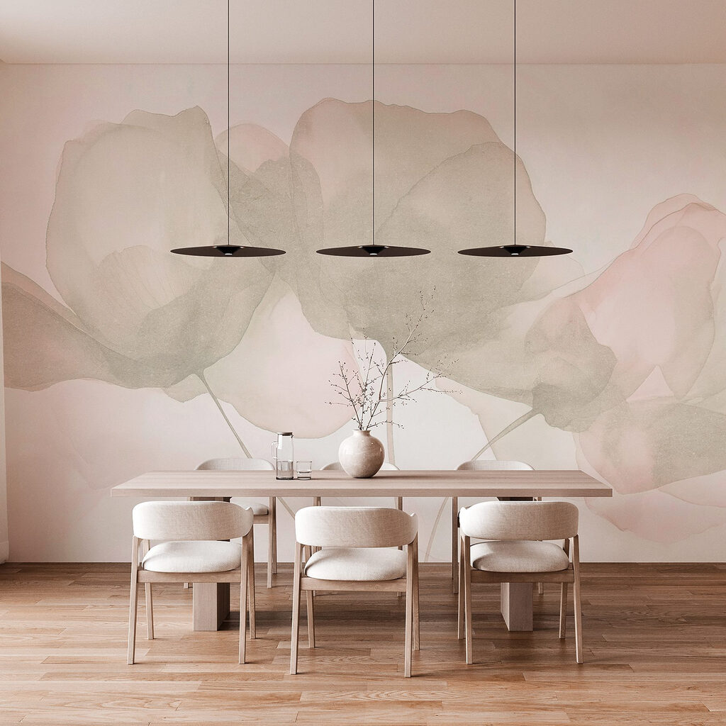 Delicate bloemblaadjes in zachte tinten — interieur 4