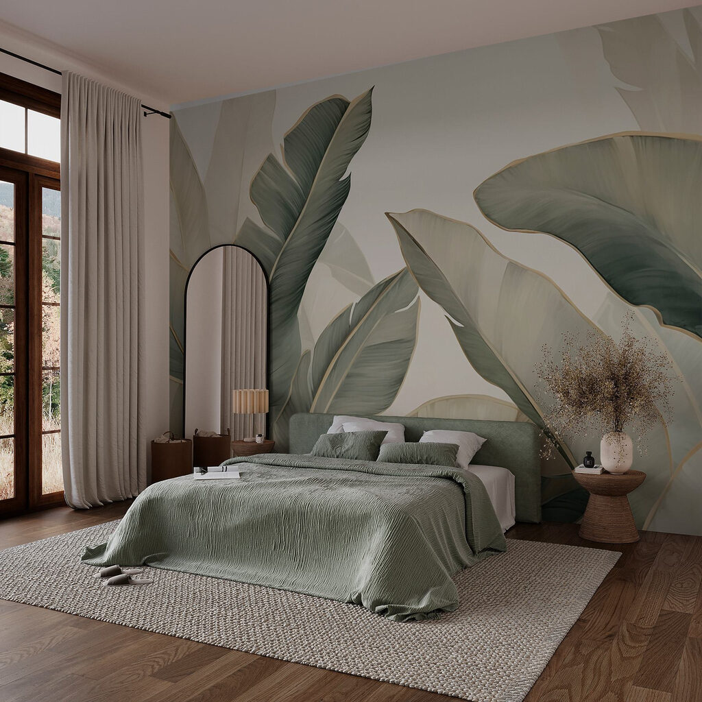Zachte bladeren in rustgevende tinten — interieur 2