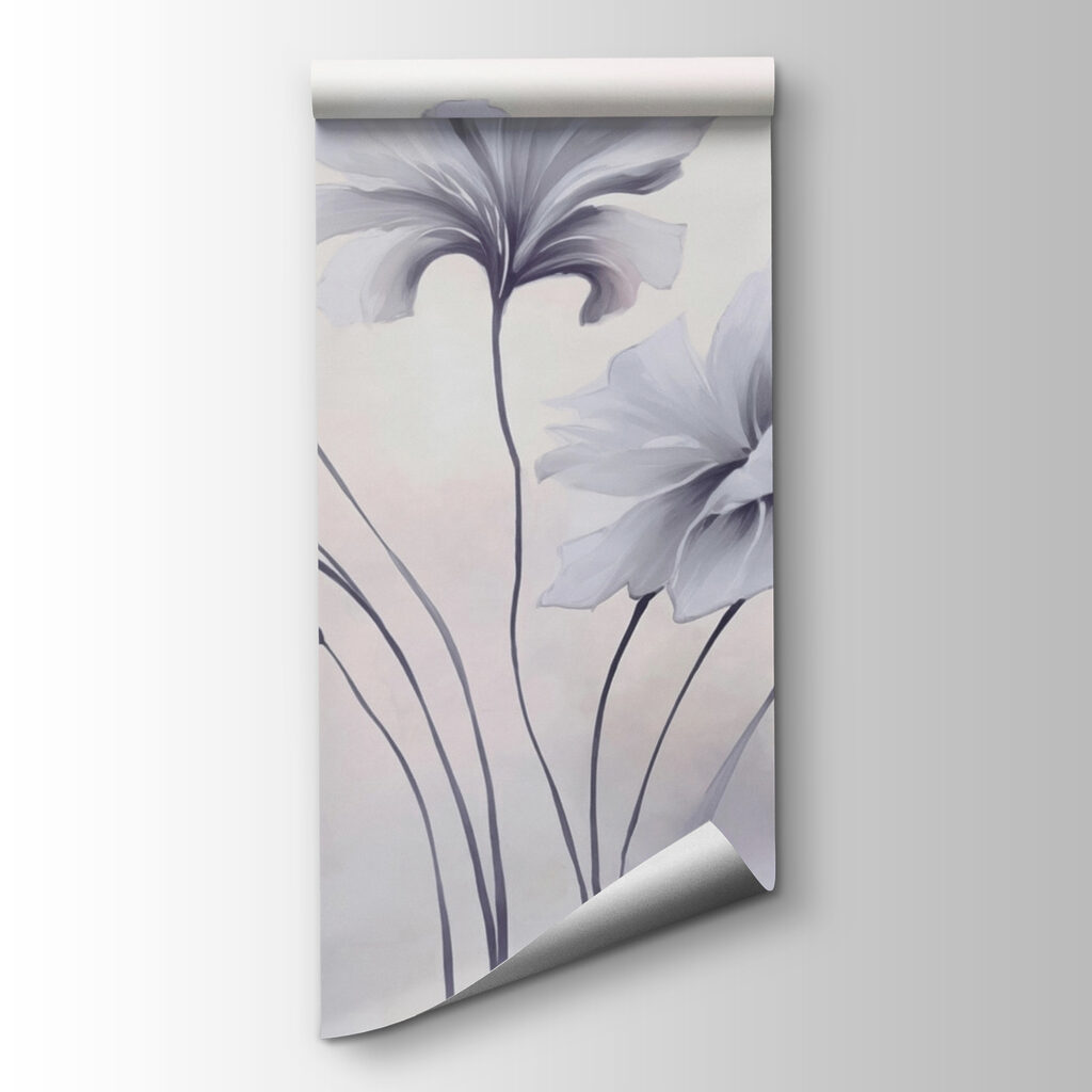 Lila bloemen boven steelbogen — productweergave