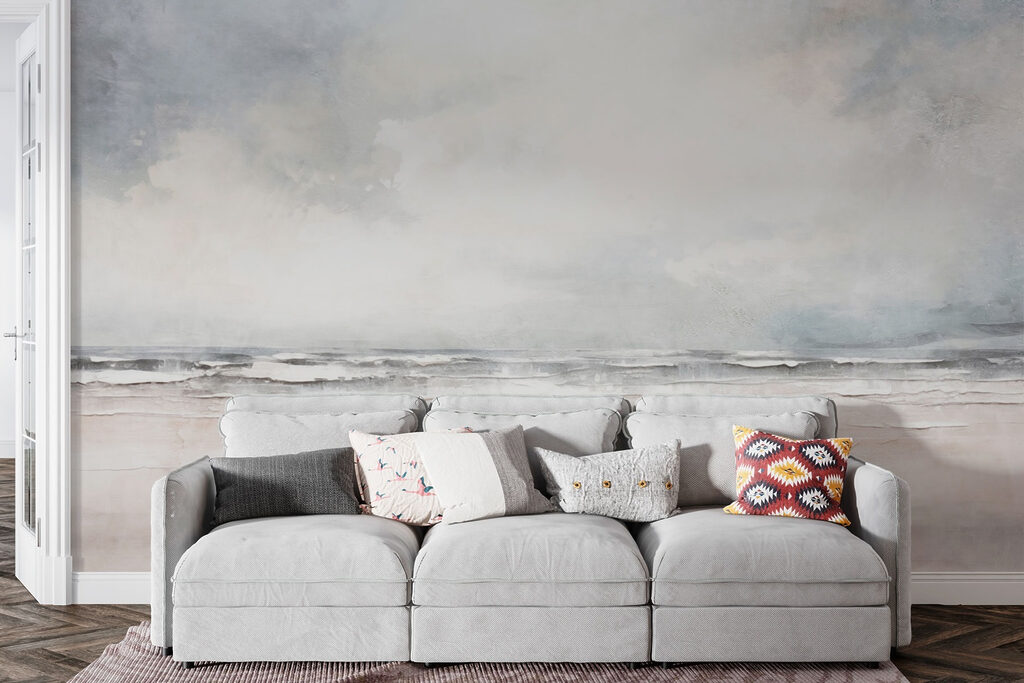 Strand met golven en wolken — interieur 2