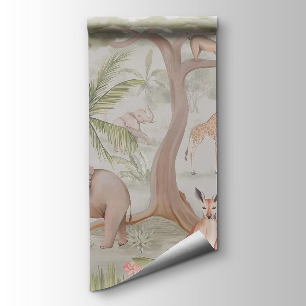 Safaridieren rond een boom — productweergave