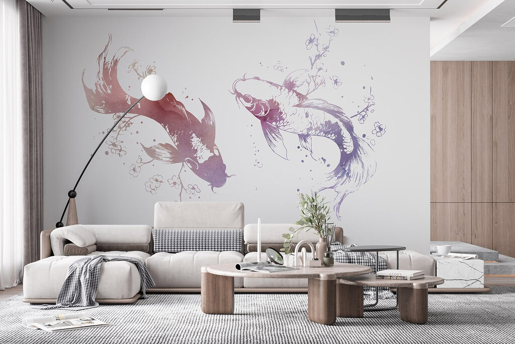 Twee vissen in inktspatten — interieur 2