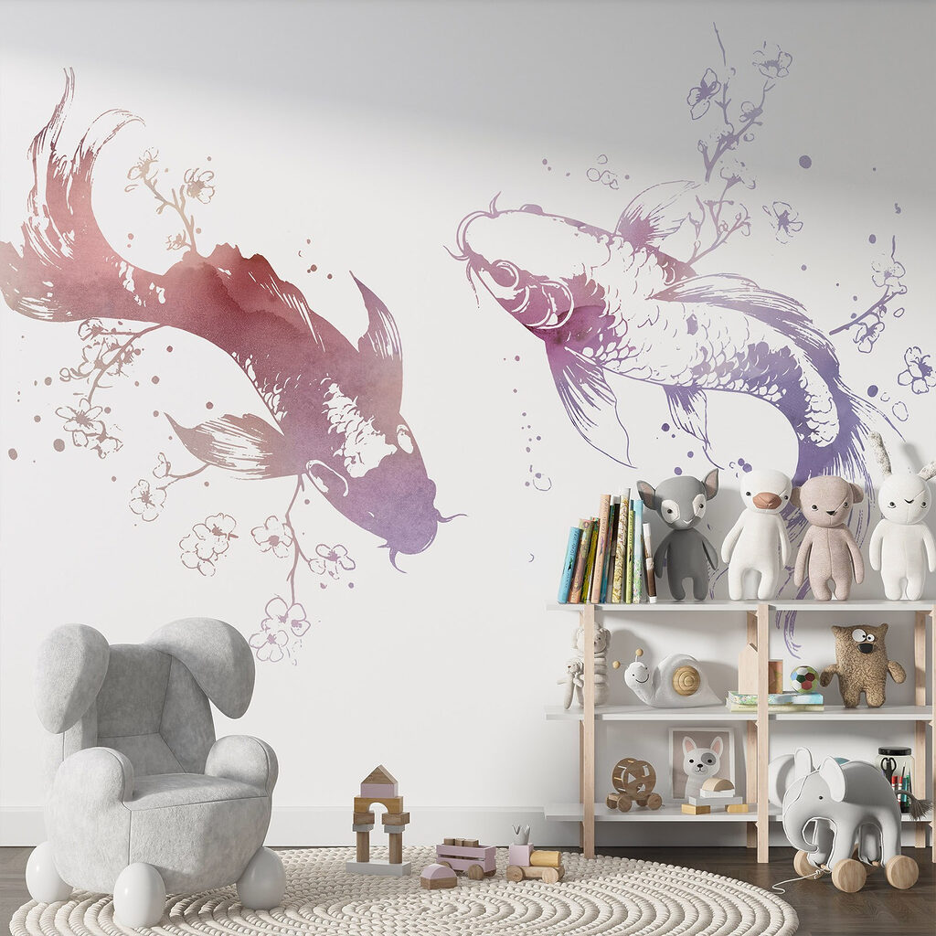 Twee vissen in inktspatten — interieur 3