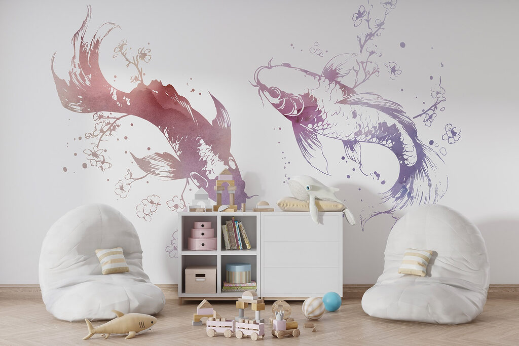 Twee vissen in inktspatten — interieur 4