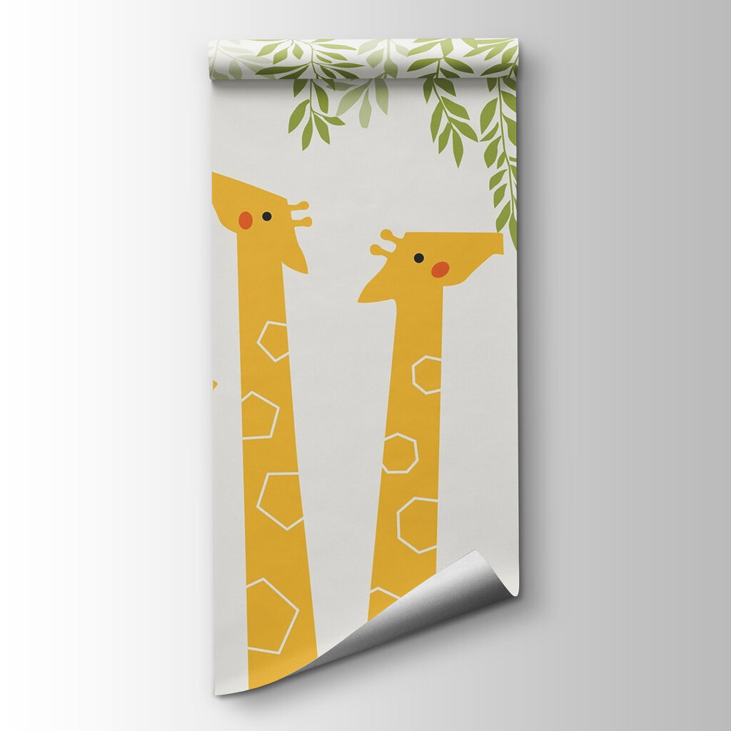 Giraffen onder groene ranken — productweergave