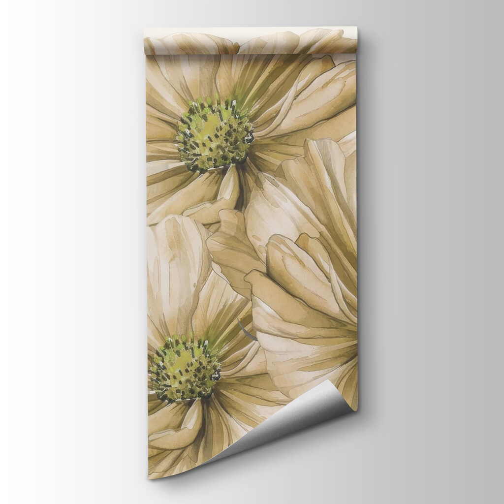 Bloemen in bleek goudgeel — productweergave