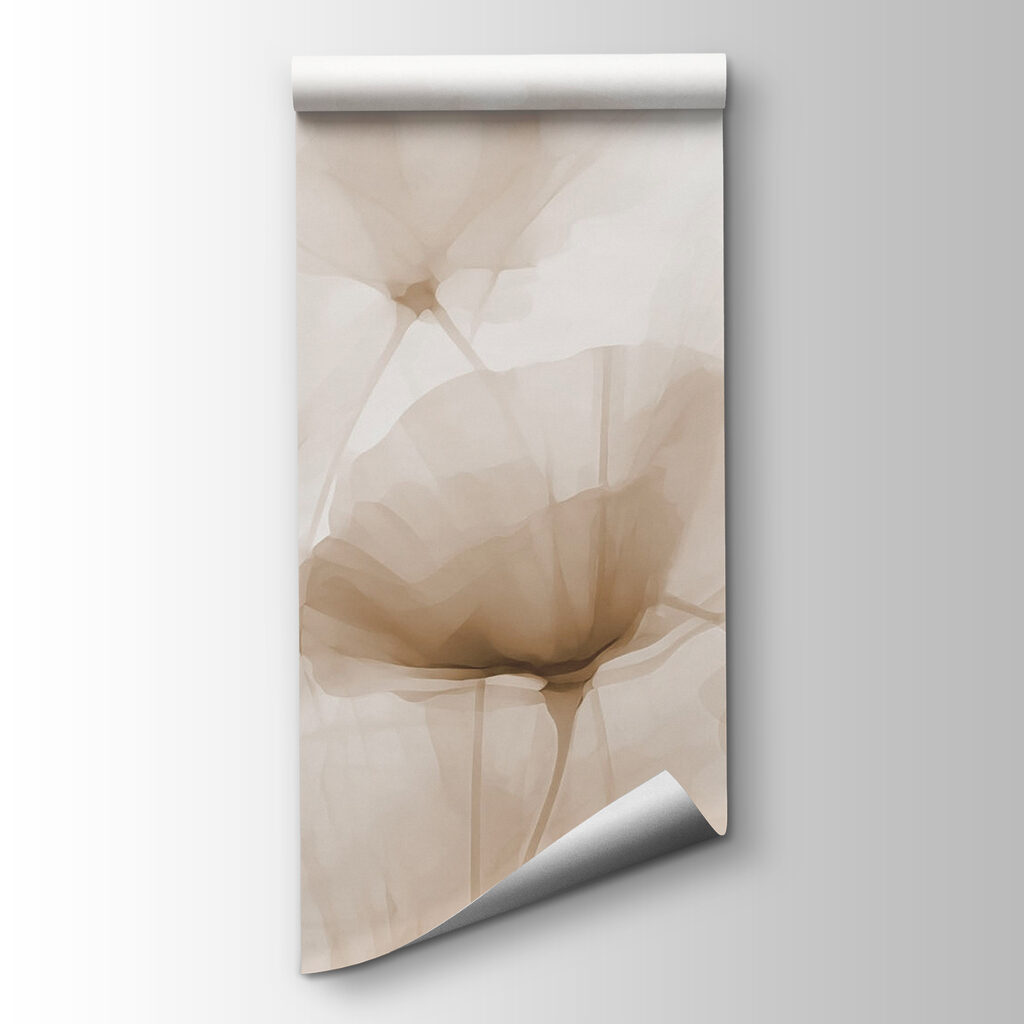 Donkere bloemharten tussen beige — productweergave