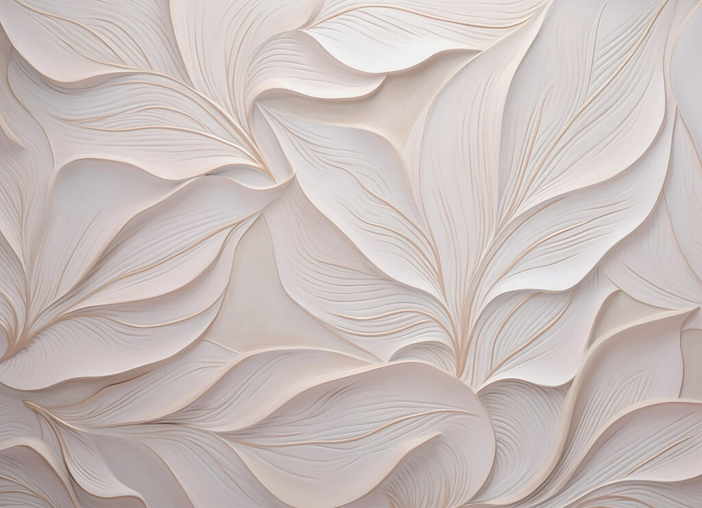 Elegant ontwerp met gelaagde bladeren — volledig ontwerp