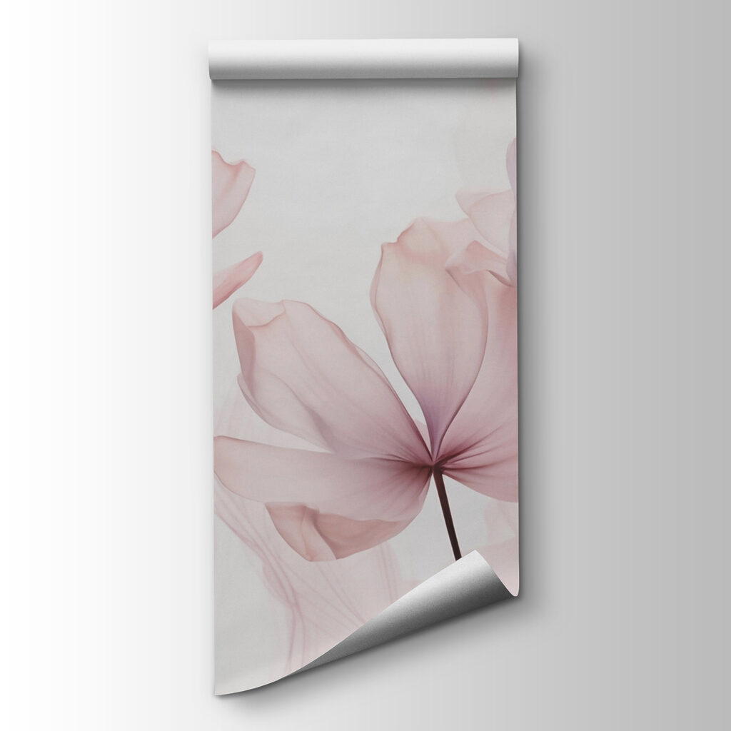 Roze bloemen met stelen — productweergave