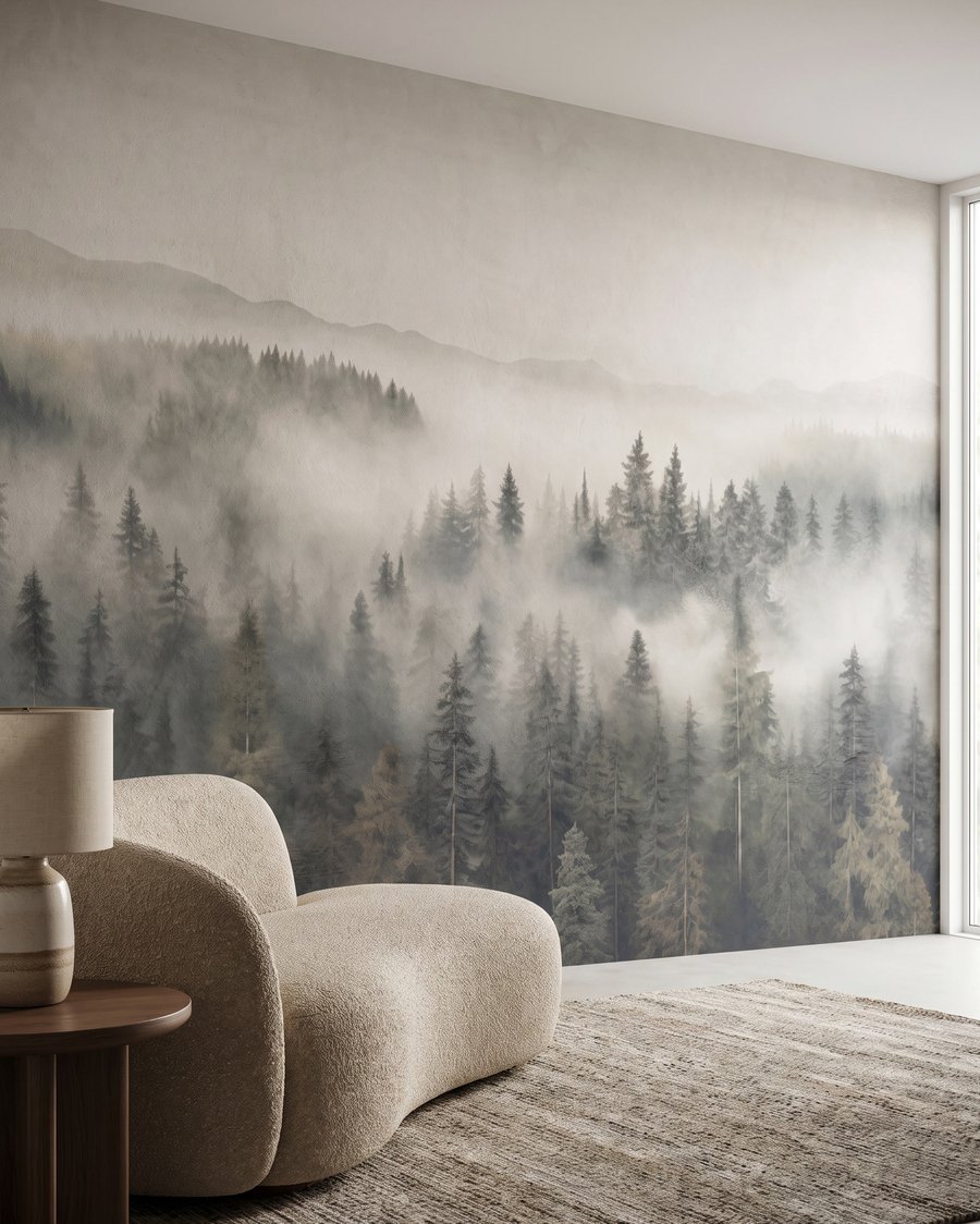 Nevel tussen de dennenkruinen — interieur 3