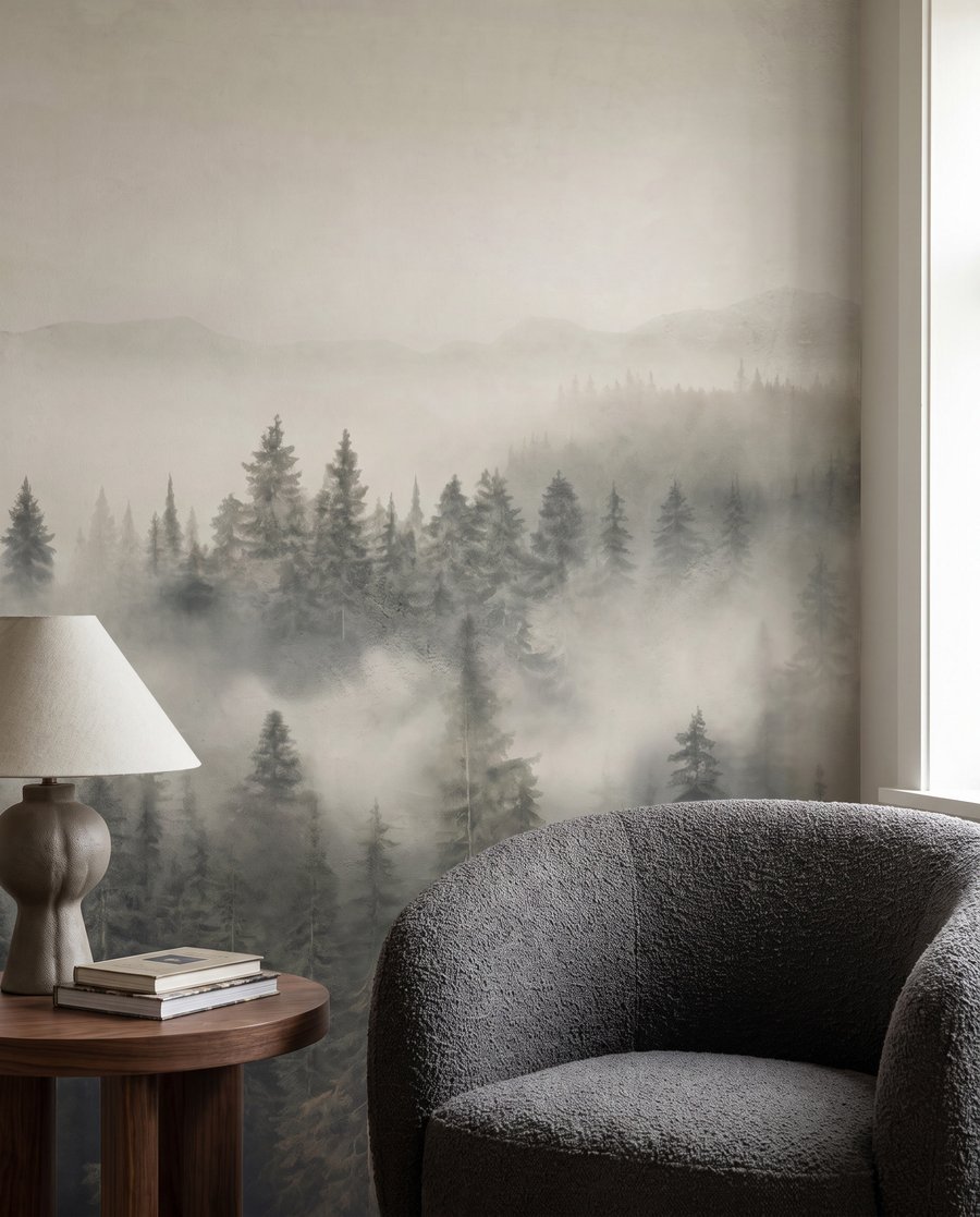 Nevel tussen de dennenkruinen — interieur 4