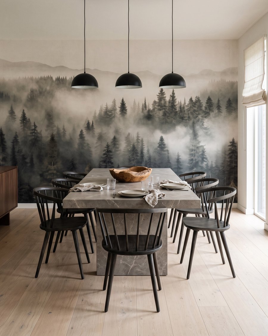 Nevel tussen de dennenkruinen — interieur 9