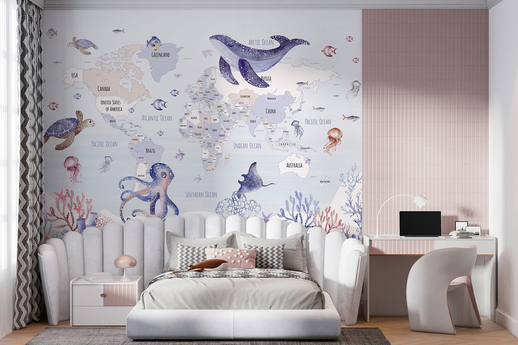 Wereldzee vol kleine zwemmers — interieur 4