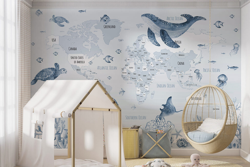 Wereldzee vol kleine zwemmers — interieur 4