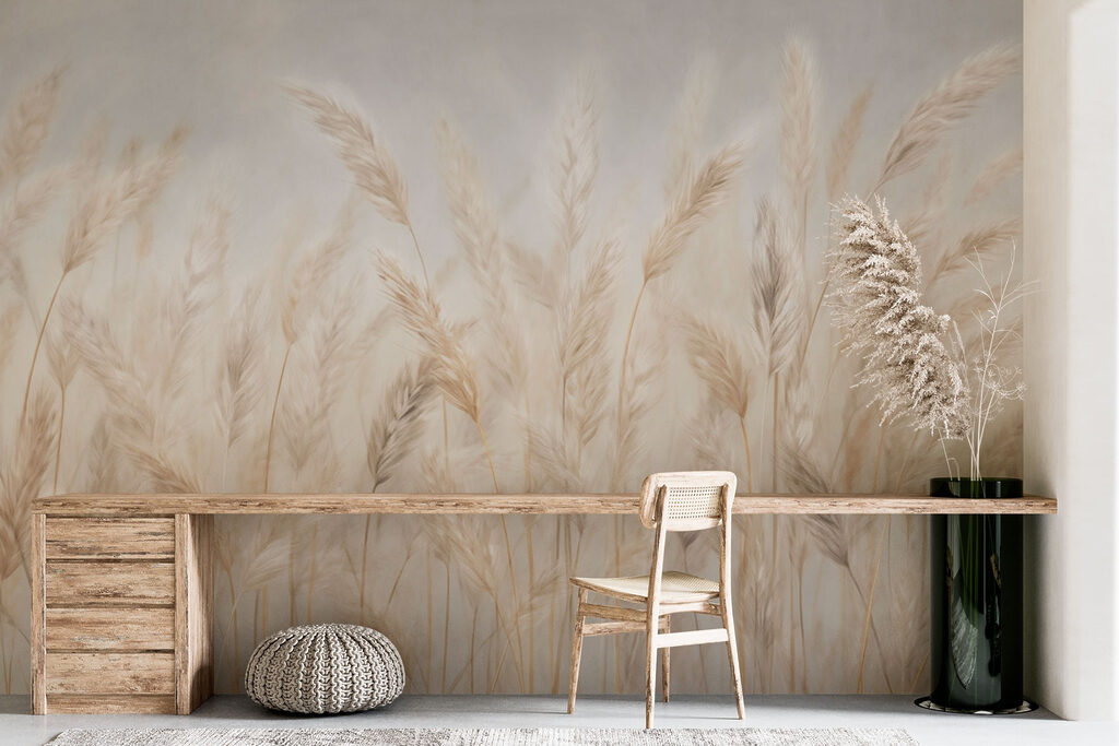 Bleke pluimen naast elkaar — interieur 3