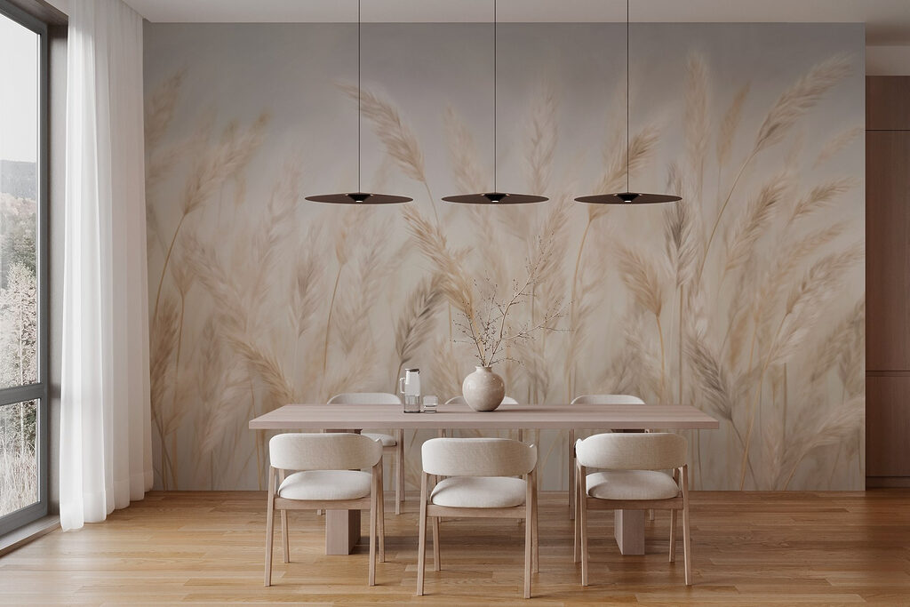 Bleke pluimen naast elkaar — interieur 2