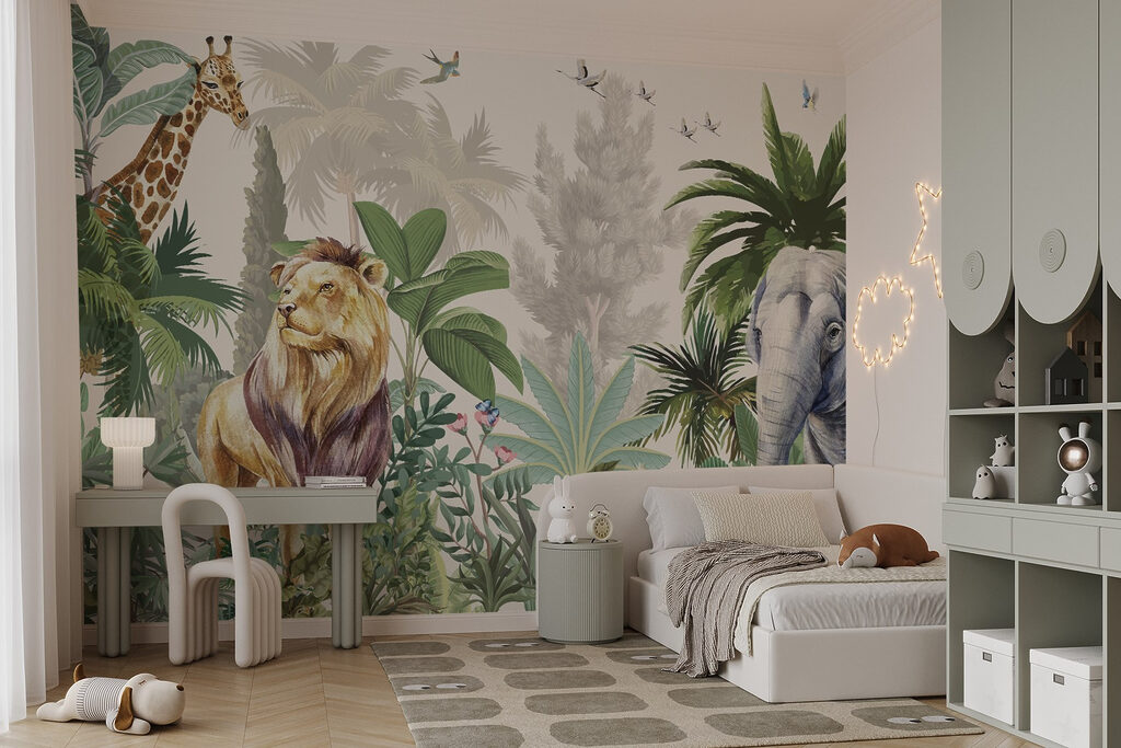 Leeuw tussen het junglegroen — interieur 2