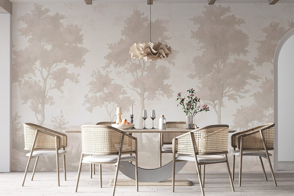 Lichte bomen op rotsgrond — interieur 6