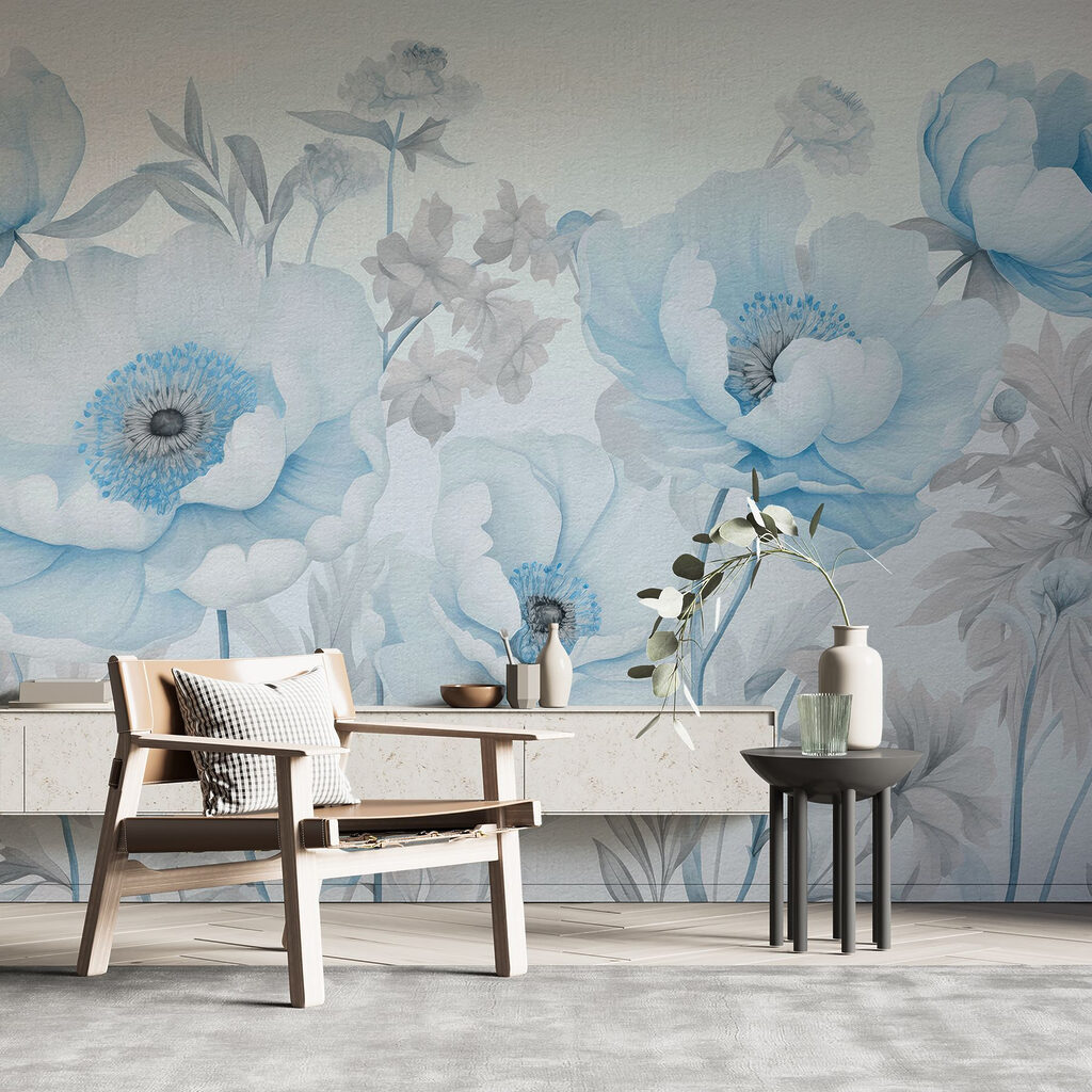 Bloemen op zachte lijnstelen — interieur 1