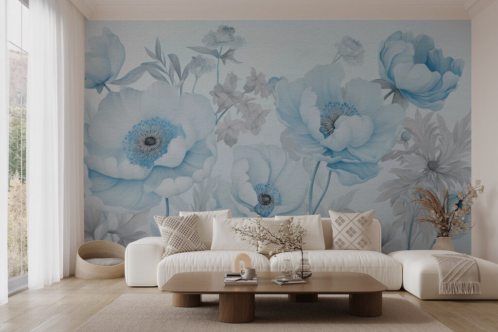 Bloemen op zachte lijnstelen — interieur 2