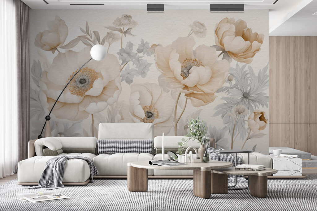 Bloemen op zachte lijnstelen — interieur 3